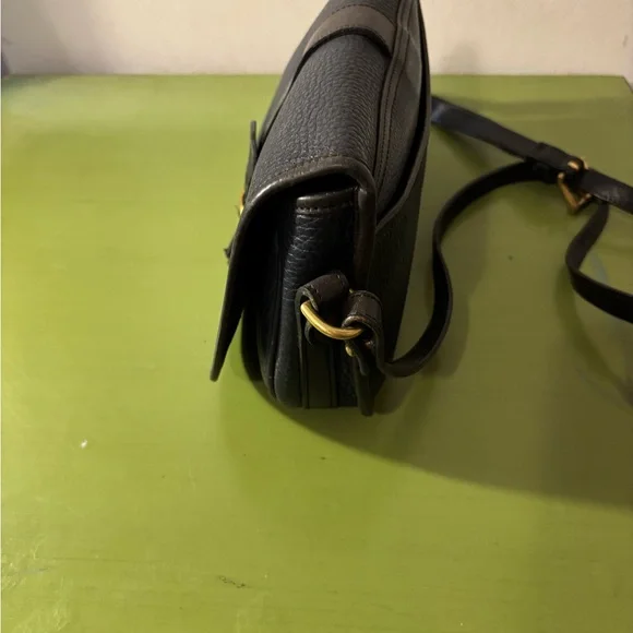 Vintage Dooney & Burke Black Leather Shoulder Bag - Picture 2 of 8